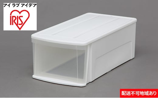 チェスト3個セット LD ホワイト／クリア 収納 インテリア 衣替え シンプル アイリスオーヤマ 