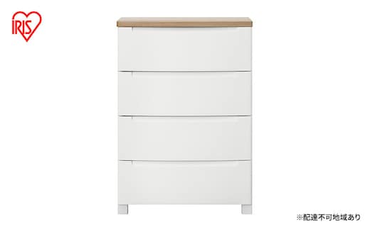 チェスト ウッドトップチェスト KDMG-564WT ホワイト アイリスオーヤマ プラスチック ノックダウン 組立 リビング 収納 木製 タンス 箪笥 4段 雑貨 日用品 新生活 一人暮らし 生活応援