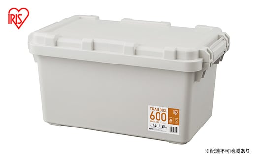 収納ボックス 44L 収納ケース TRAILBOX600 TRB-600 ホワイトアッシュ アイリスオーヤマ コンテナボックス 蓋付き ストッカー バックル付き アウトドア キャンプ レジャー 車用 ボックス 工具 屋外 防災 雑貨 日用品 備蓄用 