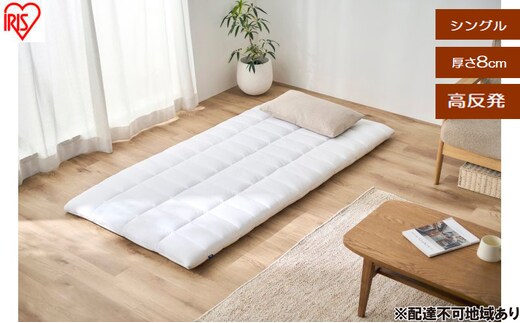 布団 エアリー敷き布団プラスS ASFP80-S ホワイト 敷布団 シングル 洗える 丸洗い 清潔 コンパクト 軽量 軽い オールシーズン 抗菌防臭 防ダニ 通気性 高反発 湿気 敷き布団 敷きふとん アイリスオーヤマ エアリー Airy 寝室