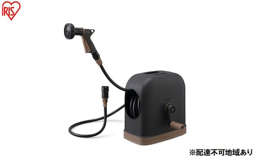 フルカバーホースリールHG 20M FHHG-20 ブラウン/ブラック ホース ホースリール 散水ホース 水まきホース 20m フルカバー カバー付き 水やり 水撒き 散水 ガーデニング 家庭菜園 洗車 掃除 アイリスオーヤマ 新生活