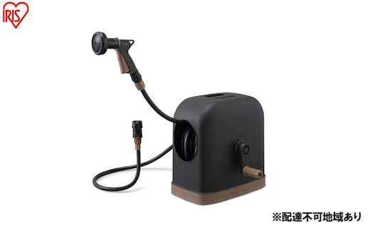 フルカバーホースリールHG 30M FHHG-30 ブラウン/ブラック ホース ホースリール 散水ホース 水まきホース 30m フルカバー カバー付き 水やり 水撒き 散水 ガーデニング 家庭菜園 洗車 掃除 アイリスオーヤマ 新生活