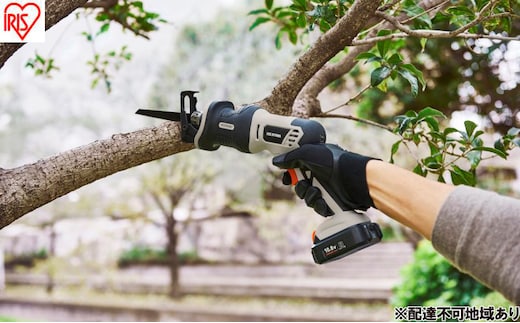 充電式レシプロソー10.8V JRS13TC サンドベージュ 電動ノコギリ 電動レシプロソー 充電式 アイリスオーヤマ 10.8V 軽量 Type-C充電 バッテリー 小型 セーバーソー のこぎり 家庭用 替刃 木工用 金属用 電動工具 DIY 枝切り