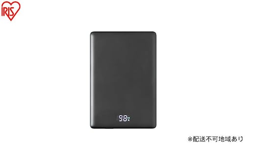 薄型モバイルバッテリー5000mAh TW-A05020-B ブラック モバイルバッテリー 軽量 小型 タイプc 薄型 USB Type-C 5000mAh ワイヤレス マグネット MagSafe対応 スマホ 約1回分 充電 コンパクト バッテリー 充電器 ブラック アイリスオーヤマ