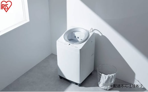 全自動電気洗濯機 7.0kg ITW-70B01-W ホワイト 洗濯機 7kg 7キロ 縦型 全自動 自動投入 縦型洗濯機 全自動洗濯機 ガチ落ち 極渦洗浄 節水 シンプル デザイン 一人暮らし 二人暮らし 新生活 時短 タイパ アイリスオーヤマ OSH オッシュ