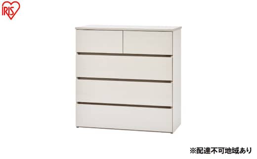 組立簡単ウッドチェスト KKWCー790 ホワイト チェスト 4段 タンス 箪笥 収納 アイリスオーヤマ ローチェスト 衣装ケース 組み立て簡単 工具不要 引き出し 開閉スムーズ 北欧 おしゃれ シンプル 衣類 服 収納ケース 衣類収納ケース