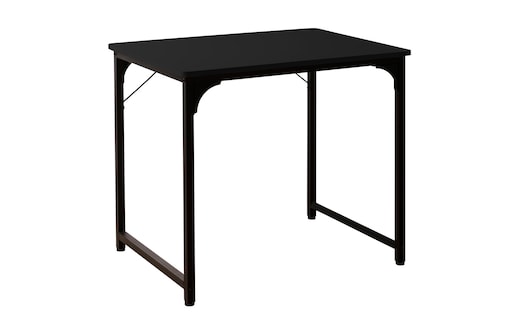 デスク 机 パソコンデスク 80cm 頑丈 シンプル テーブル PCデスク 勉強机 学習机 書斎デスク ワークデスク オフィスデスク 学習デスク シンプルデスク 作業用 一人暮らし 新生活 SunRuck サンルック SR-OD74-BK