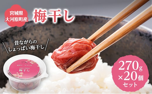 大河原産 昔ながらのすっぱいしそ梅干し 270g 20個セット ご飯のお供に 梅干し 梅干 うめぼし ウメボシ 梅 ごはんのお供 ご飯のお供 おにぎり 弁当 お弁当