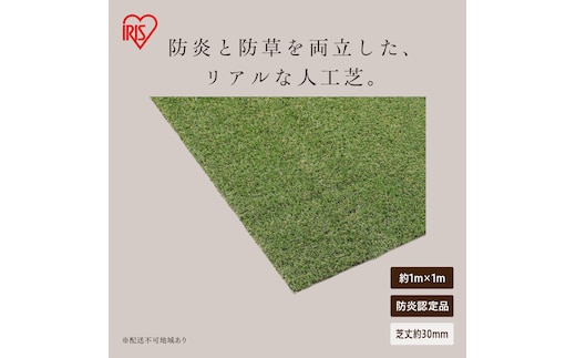 防炎防草人工芝 1ｍ×1ｍ BPB-3011