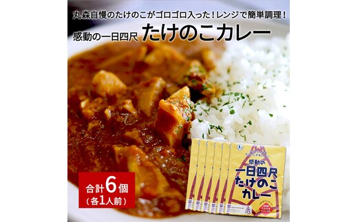 たけのこカレー1人前×6個セット【08105】