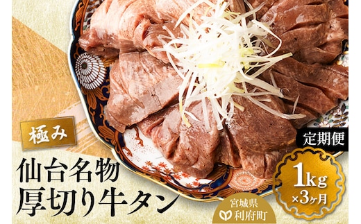 《定期便3ヶ月》仙台名物 厚切り 牛タン 塩仕込み 1kg(200g×5P) 小分け スライス 焼くだけ 簡単調理 [牛タン 定期 焼くだけ 簡単 小分け 塩ダレ 希少 部位 タン中 タン元 仙台 肉厚 人気 おいしい 美味 焼肉 バーベキュー BBQ 宮城県 利府町 船田食品]