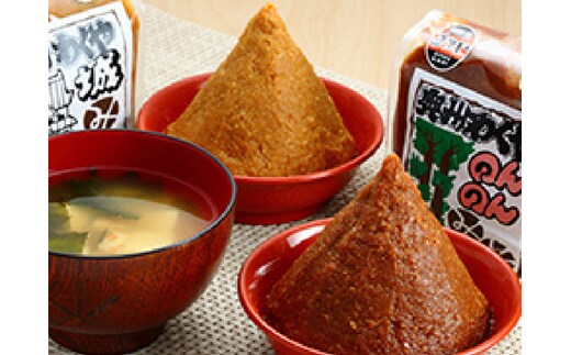 明治42年創業・川敬醸造の「赤白定番みそセット」各1kg ◇ ｜白味噌・白みそ・みそ・赤味噌・みそセット・味噌セット【wakuyakousya003】