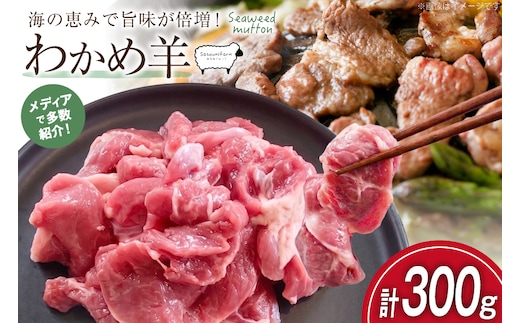 【TVで紹介!】 ラム肉 南三陸 わかめ羊 300g [さとうみ羊牧 宮城県 南三陸町 m304auk330001] ラム 肉 ジンギスカン 羊肉 国産 わかめ 焼肉 キャンプ バーベキュー