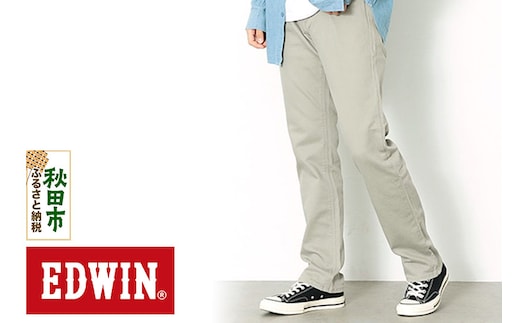 EDWIN インターナショナルベーシック 403 フレックス ふつうのストレートパンツ MENS【29インチ・ベージュ】E403F-16-29