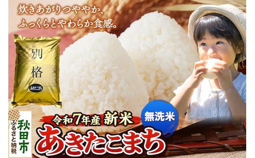 《令和7年産 新米》 米 あきたこまち 30kg（5kg×6袋） 【無洗米】 秋田県産