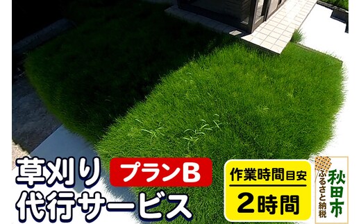草刈代行サービス プランB(作業目安：2時間) リモートで楽々メンテナンス！【秋田県秋田市】
