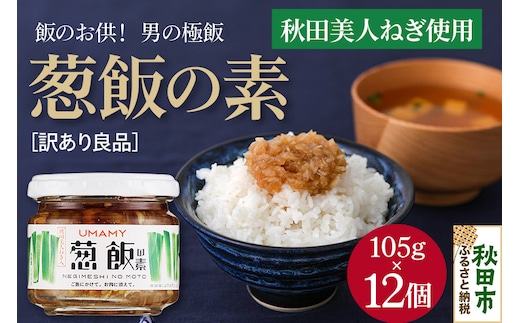 ご飯のお供！男の極飯 葱飯の素 105g×12個【訳アリ】 お惣菜