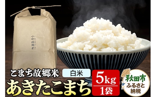 米 こまち故郷米 ＜ あきたこまち ＞ 白米 5kg ×1袋 令和7年産
