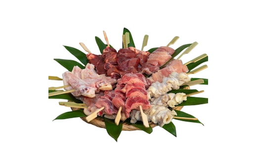【Amazon特別価格】 焼き鳥 比内地鶏 5種 25本 計約1050g セット 鶏肉 焼き鳥セット 地鶏 国産鶏肉