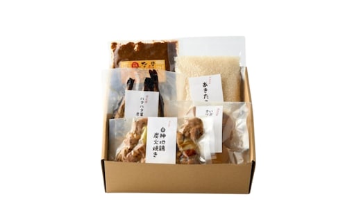 【Amazon特別価格】能代の「うまいもん」集めました! おうちで簡単調理！能代ふるさとお試しセット 5品