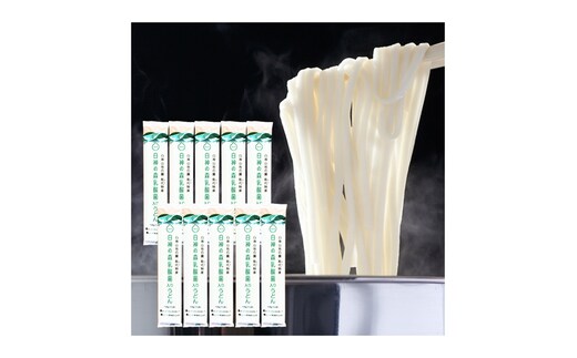【Amazon特別価格】うどん 白神の森乳酸菌入りうどん 100g（約1人前）×10束 麺 乾麺 鍋 冷たい 温かい ざるうどん 鍋の締め 腸活 乳酸菌