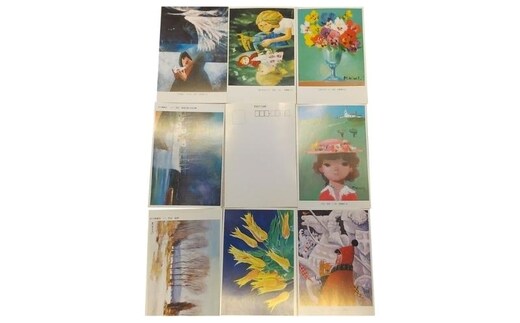 宮腰喜久治・隆一の絵はがきセット（15枚入り） 趣味 コレクション 文房具 紙製品 お手紙 レター かわいい おしゃれ 