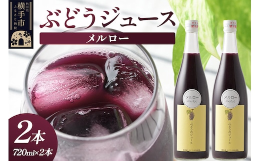 ぶどうジュース メルロー 720ml×2本 [グレープジュース ブドウジュース 葡萄ジュース 果汁100％ジュース ジュース]
