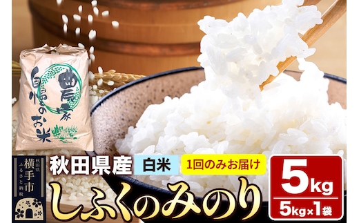 【白米】令和7年産 しふくのみのり 5kg（5kg×1袋） 秋田県産 横手市