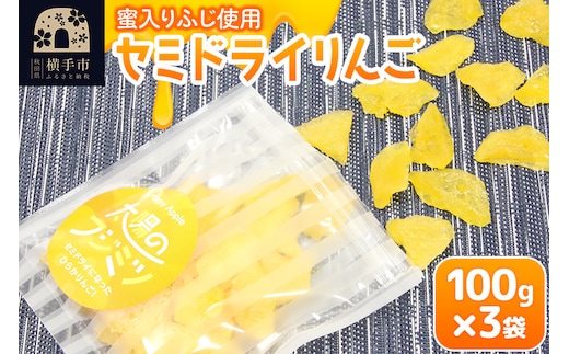 セミドライりんご「太陽のフジミツ」100g×3袋