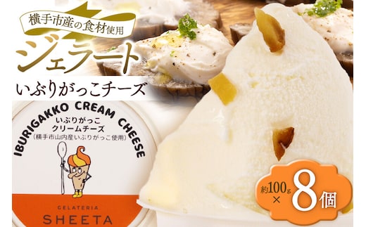 ジェラート いぶりがっこチーズ 約100g×8個 [ジェラート アイス アイスクリーム GELATERIA SHEETA ジェラテリアシータ 秋田県 横手市]