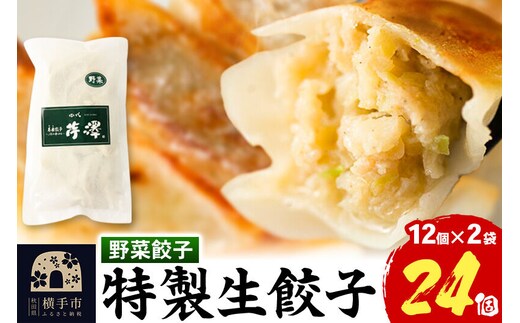 野菜餃子（豚肉）12個入×2袋 [餃子 ぎょうざ ギョウザ お惣菜 冷凍 国産 豚肉]