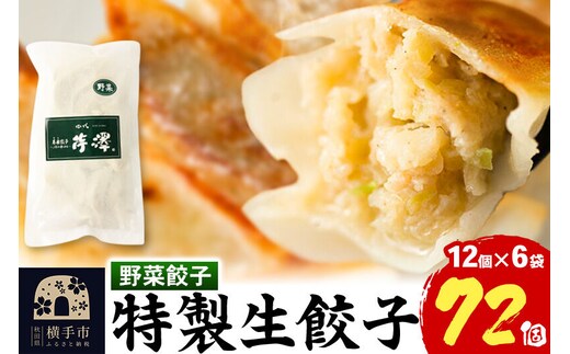 野菜餃子（豚肉）12個入×6袋 [餃子 ぎょうざ ギョウザ お惣菜 冷凍 国産 豚肉]