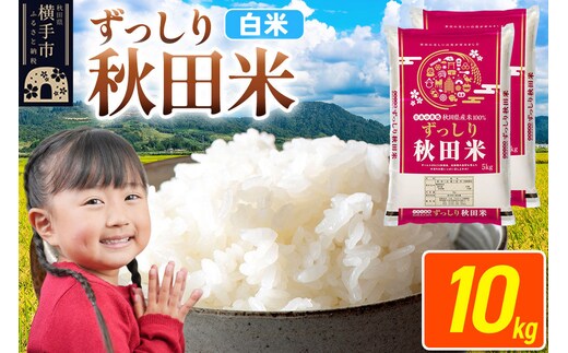 米 秋田県 横手市産 ブレンド米 令和7年産【白米】10kg（5kg×2袋） [米 お米 こめ 白米 精米 ブレンド米 小分け ご飯 ごはん 秋田県産 横手市]