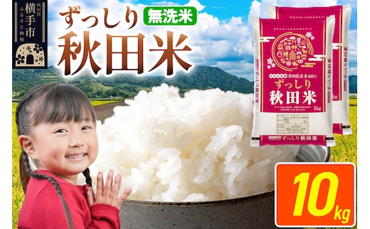米 秋田県 横手市産 ブレンド米 令和7年産【無洗米】10kg（5kg×2袋） [米 お米 こめ 白米 無洗米 ブレンド米 小分け ご飯 ごはん 秋田県産 横手市]