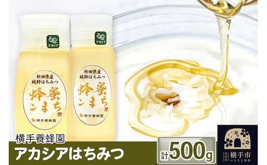 アカシアはちみつボトル 計500g（300g×1本＋200g×1本） [蜂蜜 はちみつ ハチミツ]
