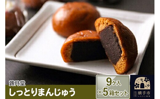 しっとりまんじゅう 9ケ入 5箱セット 蕗月堂