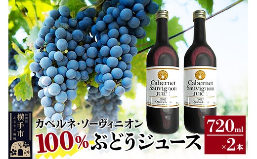 1月中旬より発送 カべルネ・ソーヴィニオン100％ ぶどうジュース 720ml×2本