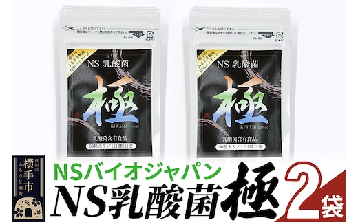 NS乳酸菌「極」(横手市特別パッケージ) 2パック ゆうパケット