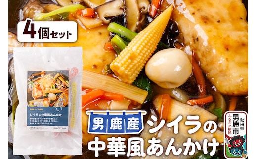 シイラ 男鹿産 シイラの中華風あんかけ 4個セット [冷凍 食品 パウチ 魚 中華風 あんかけ 秋田県 男鹿市 男鹿産 シイラ 白身魚 おいしい 美味しい]