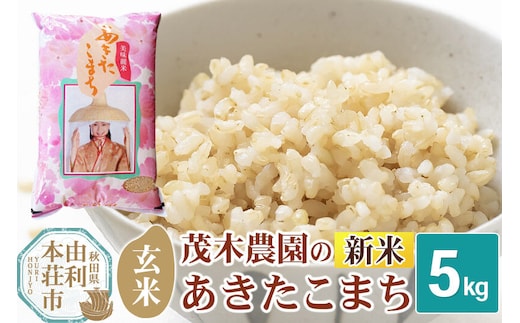 《令和8年産 新米》【玄米】あきたこまち 5kg 秋田県産 茂木農園のあきたこまち [新米 米 お米 こめ 玄米 あきたこまち ブランド米 銘柄米 米どころ 食卓 秋田県産 茂木農園 秋田]