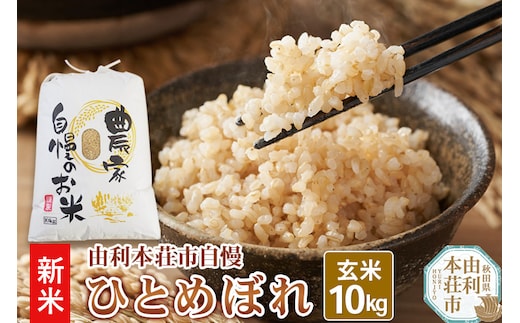 令和7年産【玄米】秋田県産 ひとめぼれ 10kg 自慢のお米