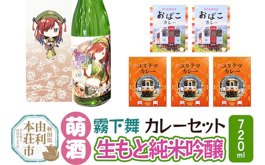 【萌酒】霧下舞（純米吟醸）とカレーセット