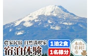 農家民宿 自然満喫家 宿泊体験(1泊2食付き1名様分)