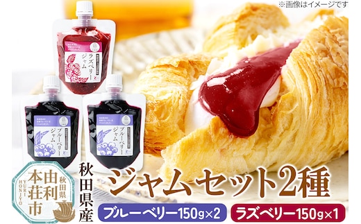 とりみ ブルーベリーとラズベリージャムセット 合計450g（ブルーベリージャム150g×2パック、ラズベリージャム150g×1パック) ゆうパケット