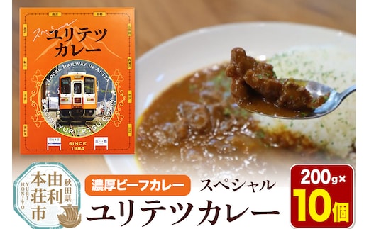 由利高原鉄道 スペシャル ユリテツカレー 200g×10個