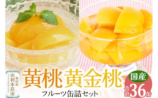 Sanuki フルーツ缶詰 黄桃＆黄金桃 36缶セット（黄桃×12缶、黄金桃×24缶）非常食 保存食 業務用