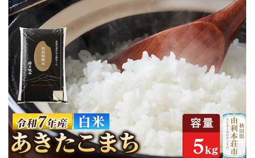 令和7年産 【白米】極上秋田銘柄米 あきたこまち 5kg 米 お米 白米 精米 ブランド米 銘柄米 秋田県産