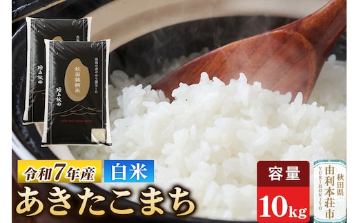 令和7年産 【白米】極上秋田銘柄米 あきたこまち 10kg（5kg×2袋）白米 精米 あきたこまち ブランド米 銘柄米 秋田県産
