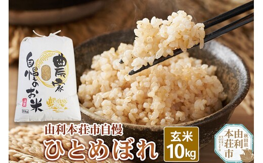 令和7年産【玄米】秋田県産 ひとめぼれ 10kg 自慢のお米