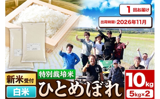 《新米予約》令和8年産【白米】特別栽培米 ひとめぼれ 10kg（5kg×2袋）秋田県産【2026年11月出荷】 [ひとめぼれ 米 お米 白米 精米 特別栽培米 ブランド米 食卓 秋田県産 秋田県 由利本荘市]